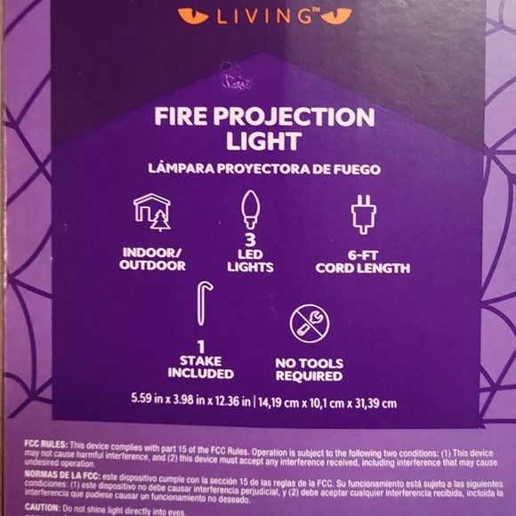 Haunted Living Fire Projection Light Fireblaze Projector Flame Effect Red - Picture 3 of 9